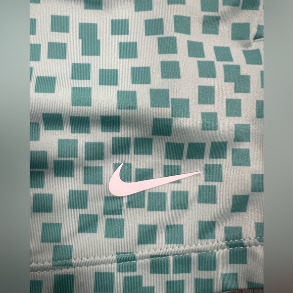 Nike Women's Dri-FIT UV 17" Grid Print Golf Skort Aqua Blue Green Size M - Picture 2 of 14